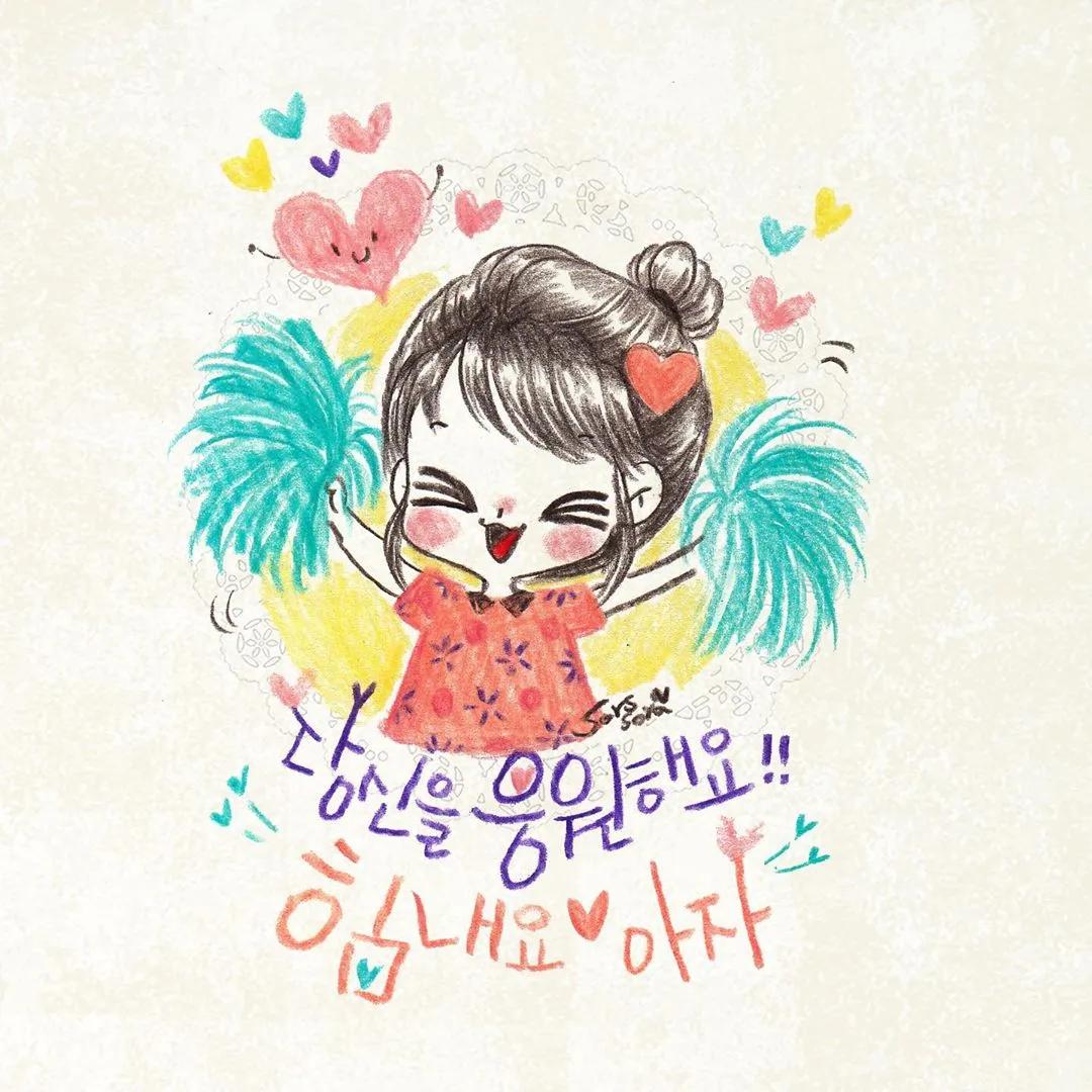 彩铅绘画7-15岁简笔画可爱又简单,可爱彩铅简笔画简单的少女