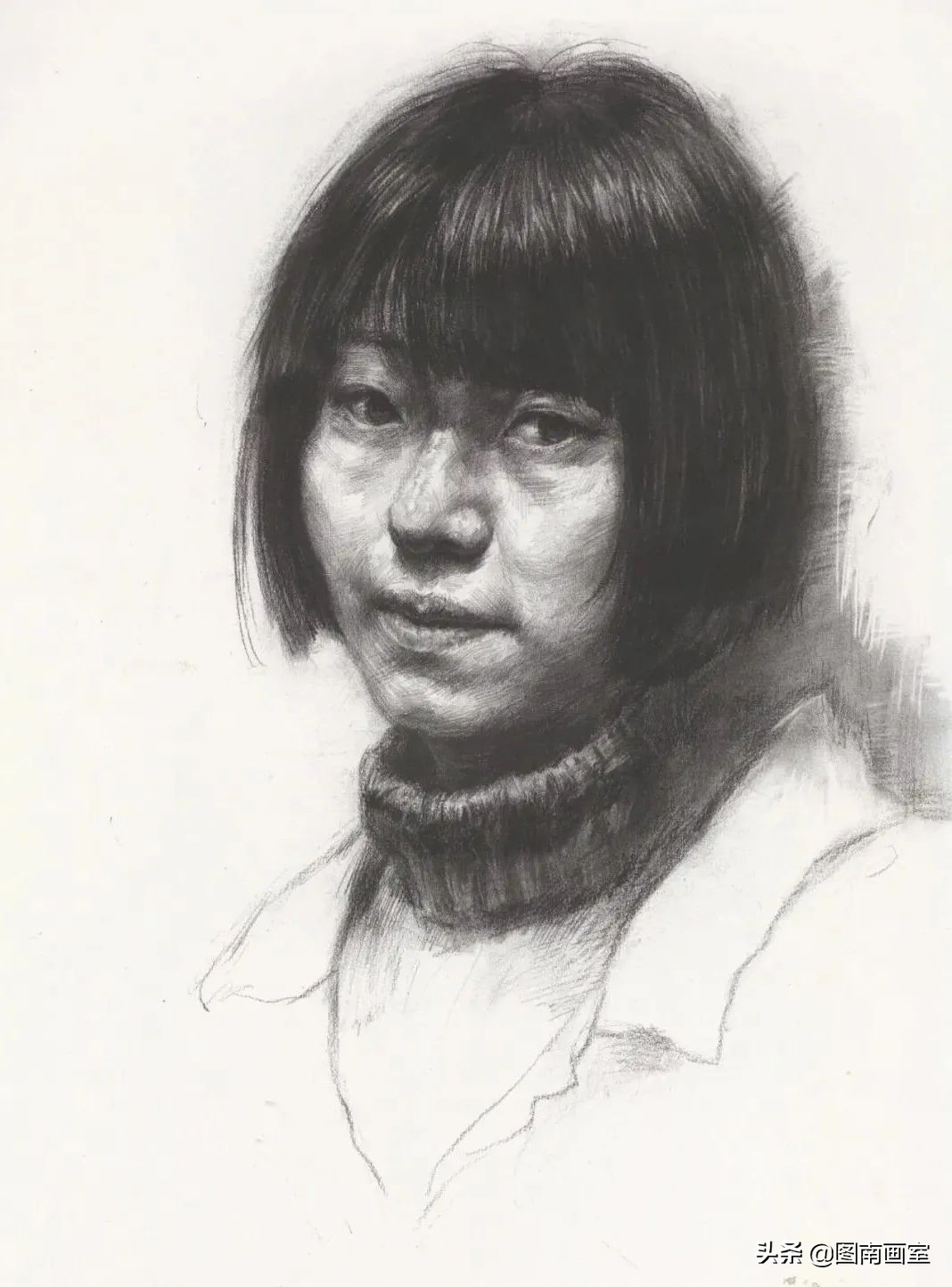 中国美术学院素描头像高分作品,全国素描高分作品