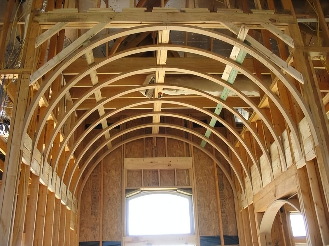 阳台包弧形吊顶施工图,弧形吊顶在施工图中怎么表示出来