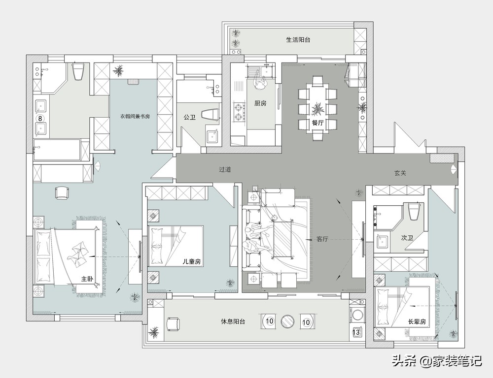 100平方年轻夫妻装修风格,夫妻卧室装修效果图简约大气