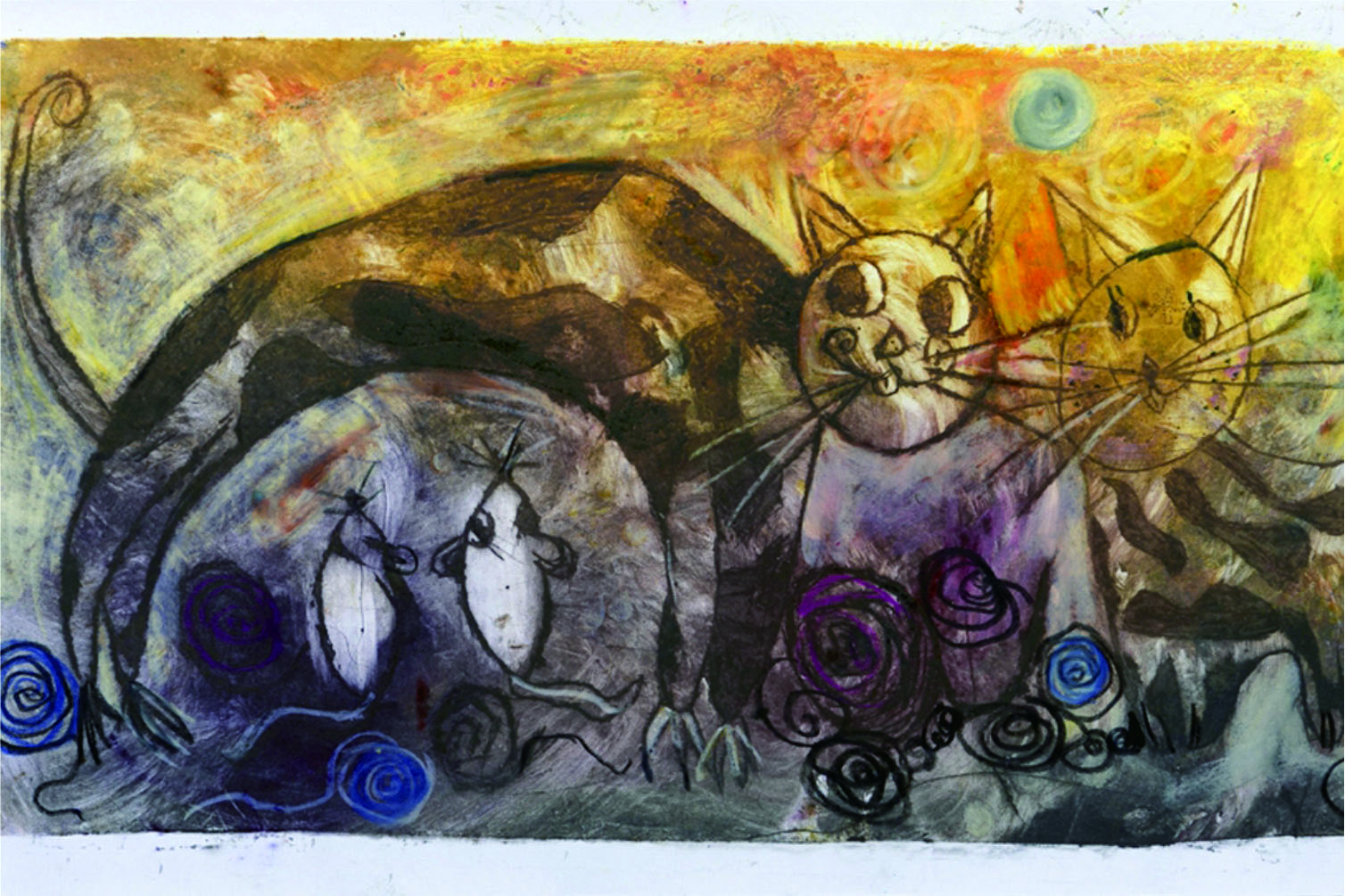 优质儿童画作品欣赏,童心绘世界阳光下成长主题绘画