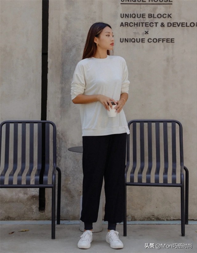春季，“运动裤”最正确的打开方式：搭配这几款上衣，洋气又显瘦