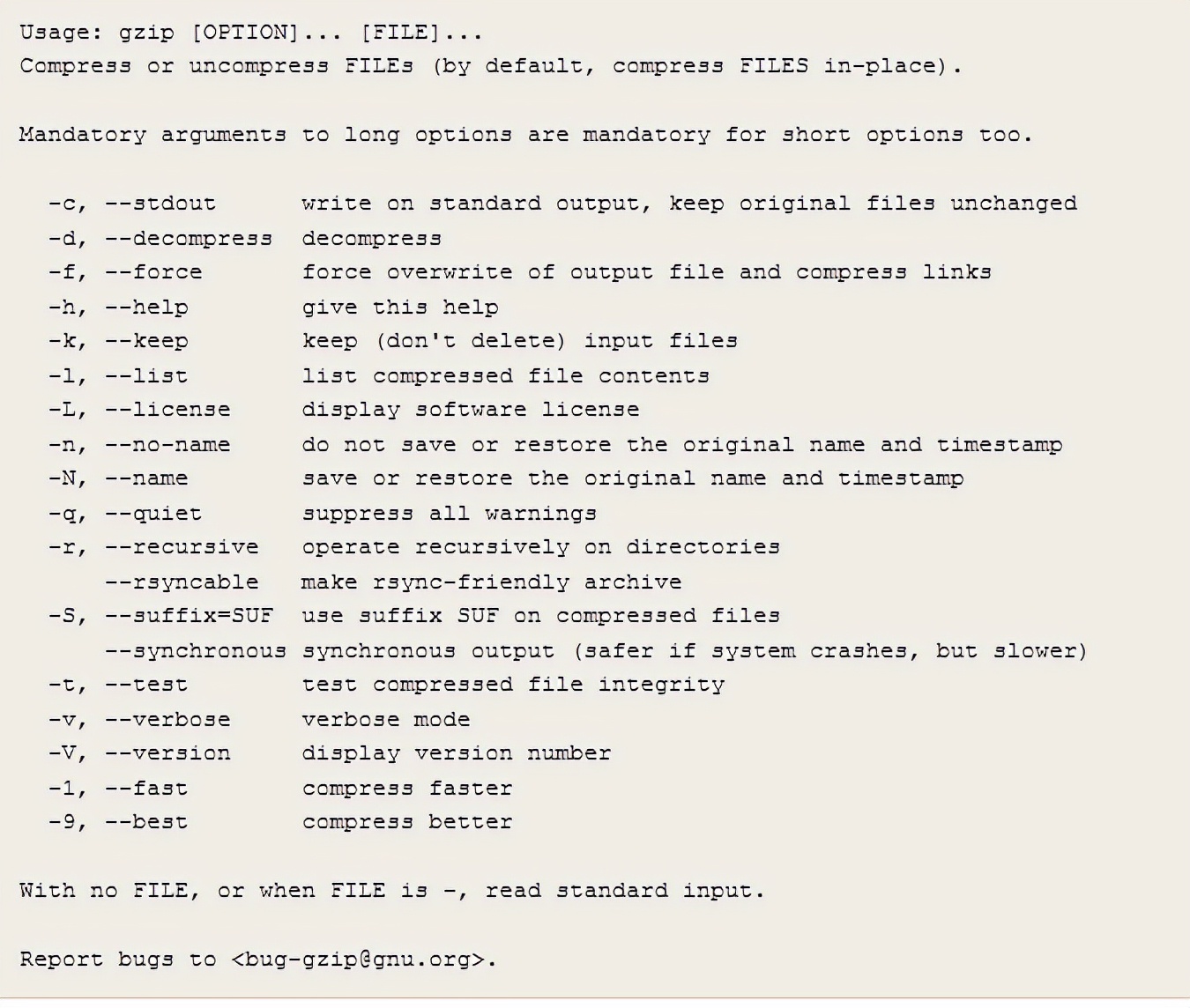 linuxzip压缩命令详解,linux使用gzip打好的包进行压缩