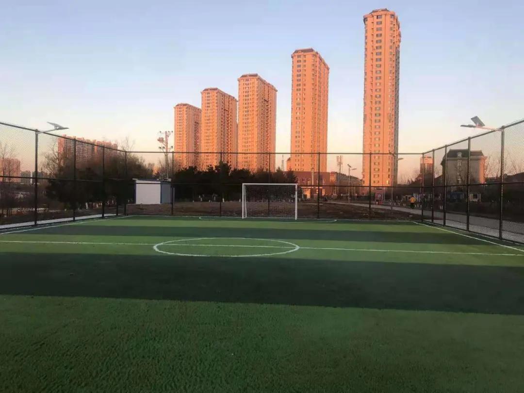 东港笼式足球场,东港市足球体育场航拍