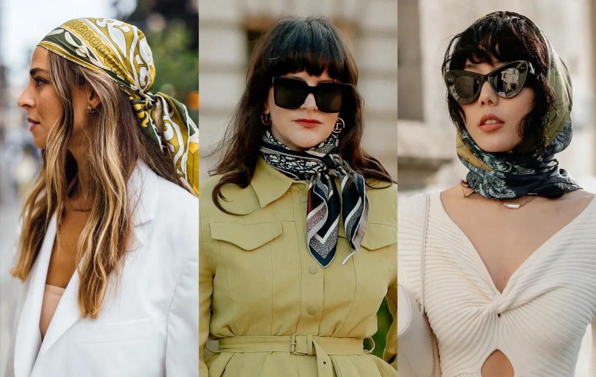 女性丝巾的时尚打法,女人的高档洋气的丝巾