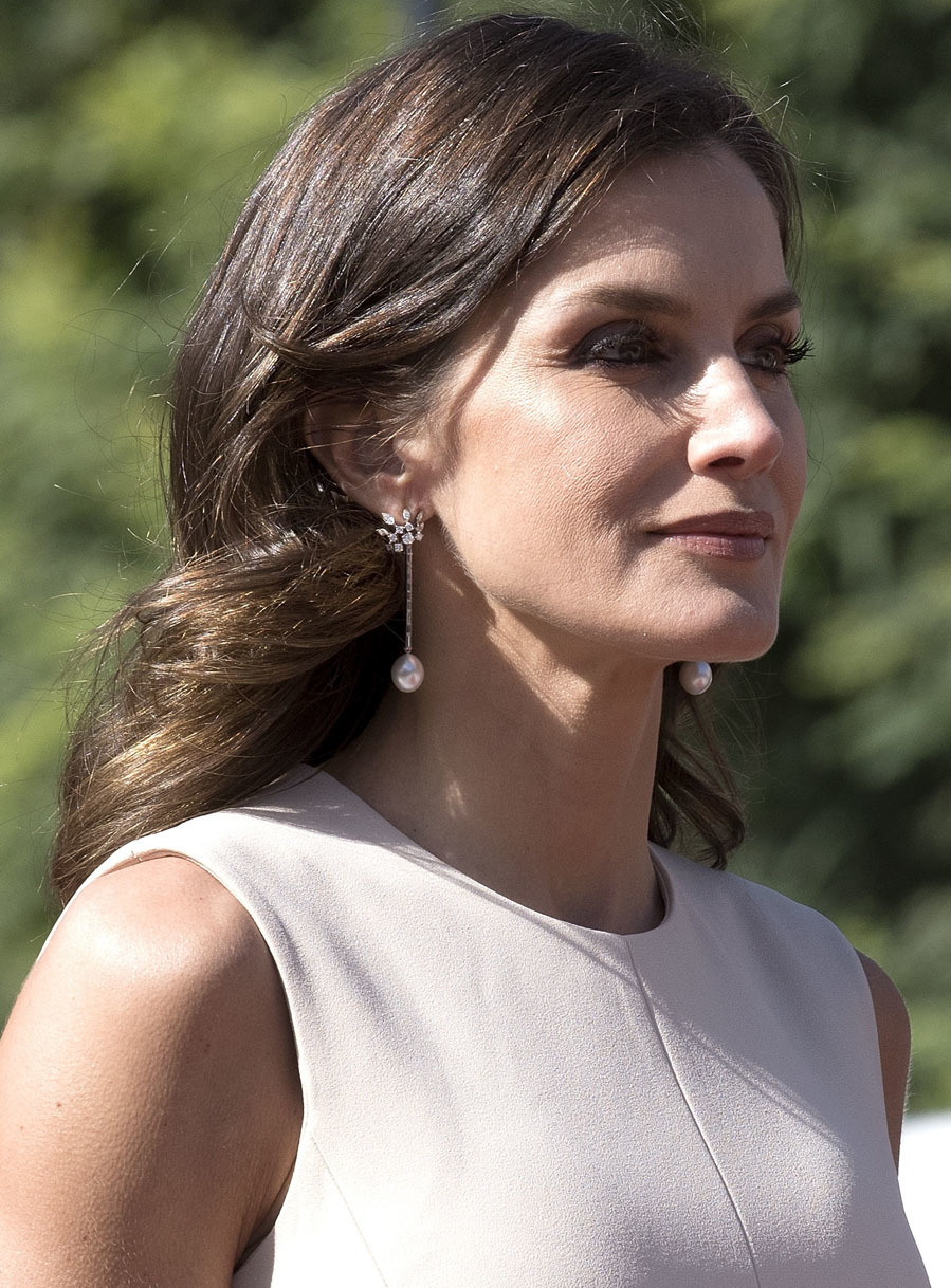 18年王室生活，12对珍珠耳环，莱蒂齐亚对珠宝的品味和衣品一样好