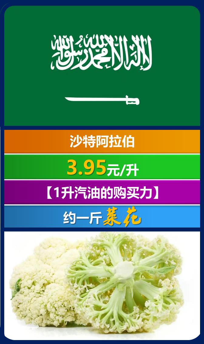 全世界汽油价一览表,全球各国汽油价格多少一升