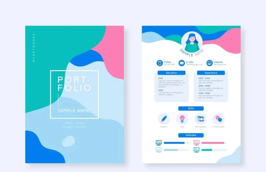 100套设计师简历模板,设计师100个简历模板