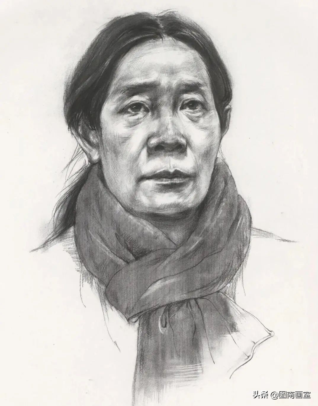 中国美术学院素描头像高分作品,全国素描高分作品