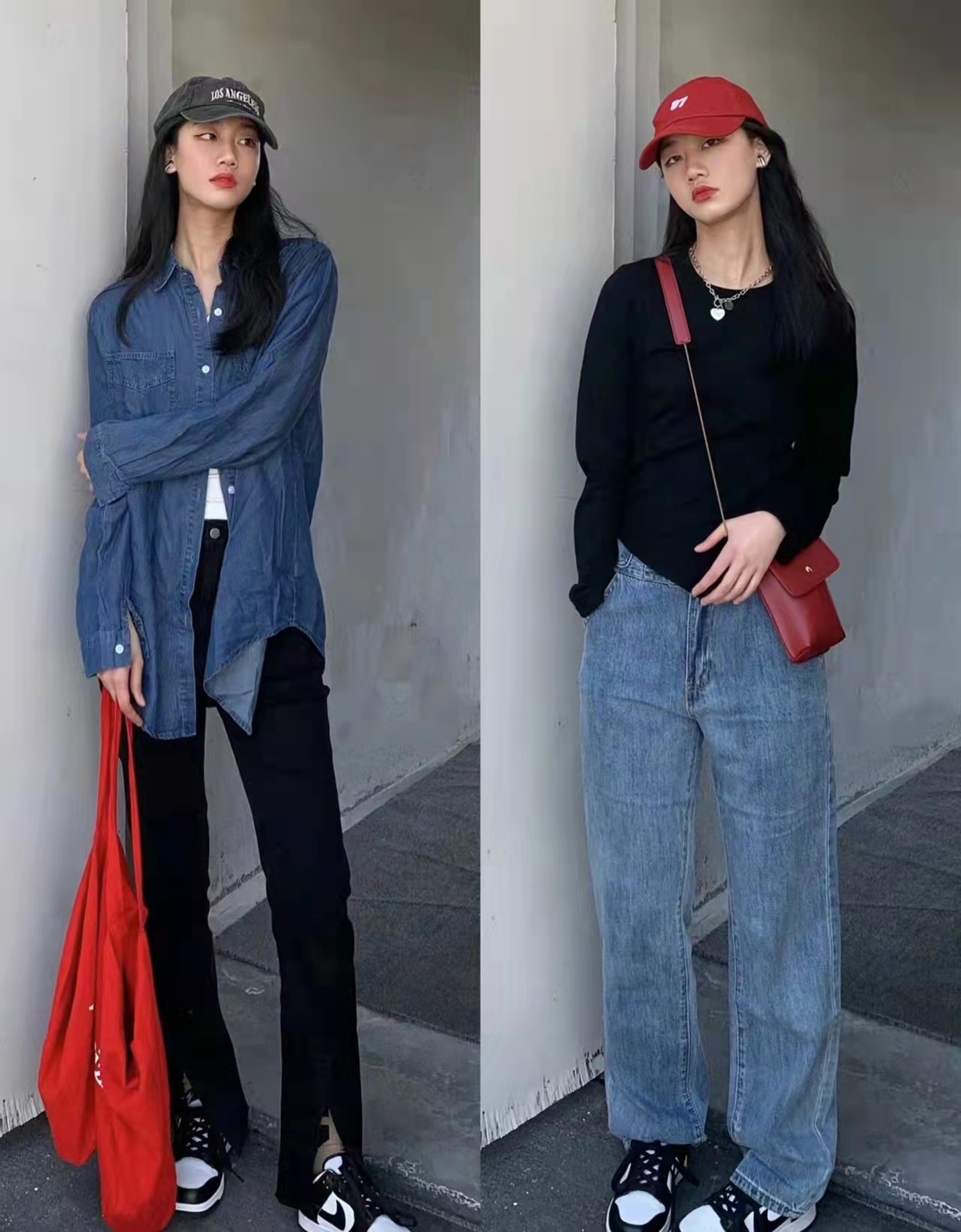 早春韩系休闲穿搭女,衣品韩系女装