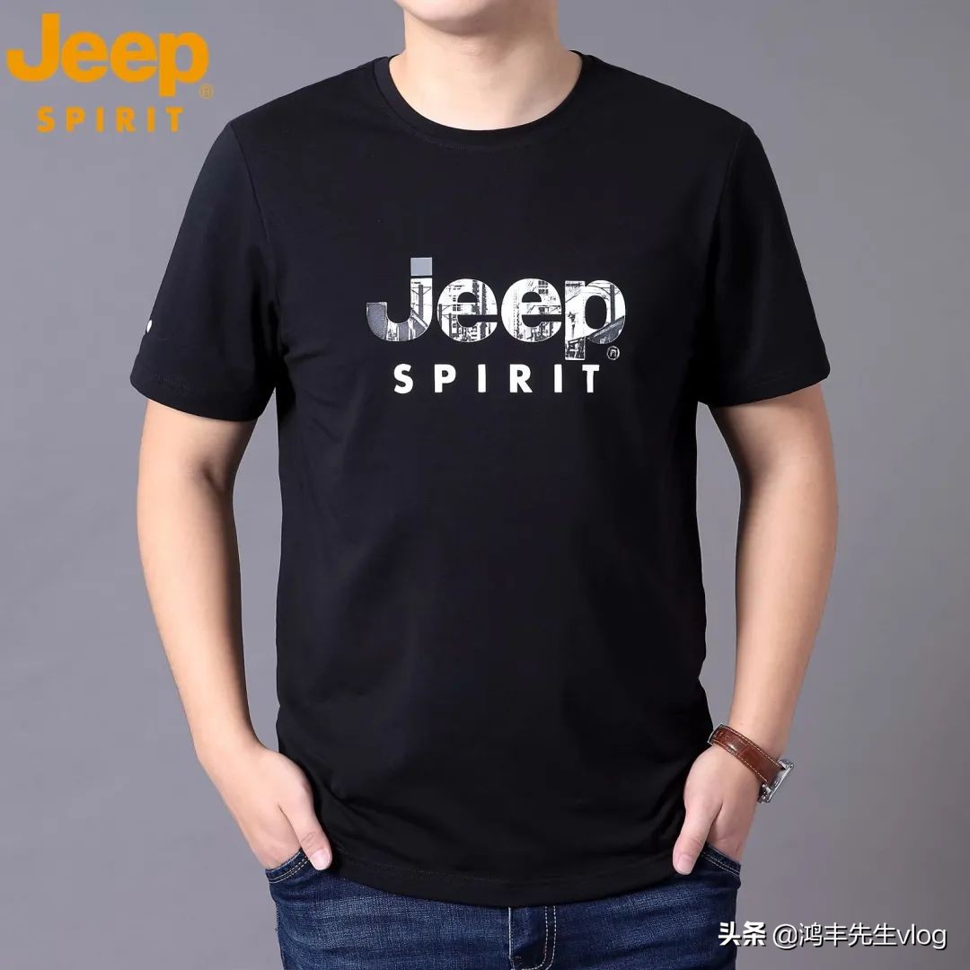 jeep短袖t恤专卖店男装翻领,jeep短袖t恤男纯棉官方正品