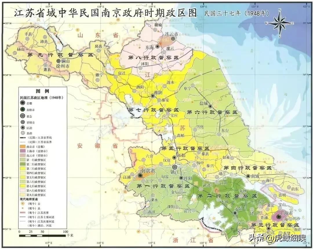 江苏省区划变革地图,江苏省行政区划图设想方案