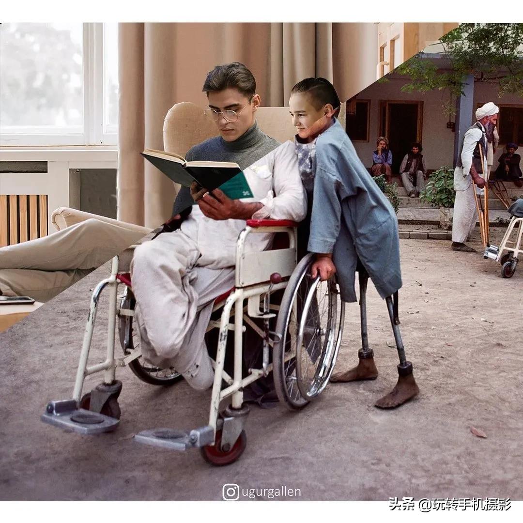 一张照片两个不同人生,一张图两个世界