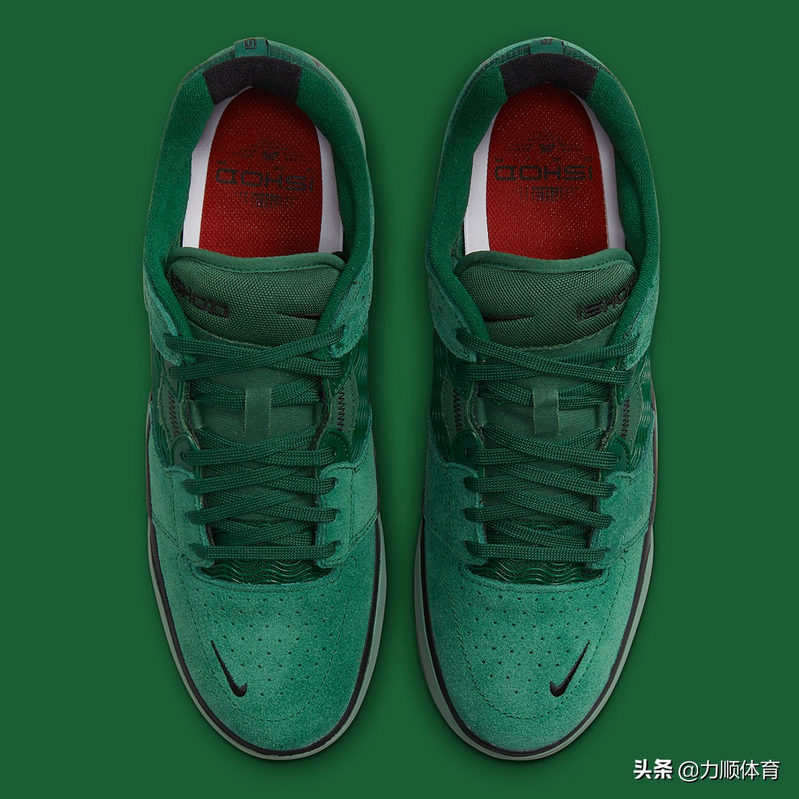 nikesb绿色系列,nike绿色麂皮仿草坪