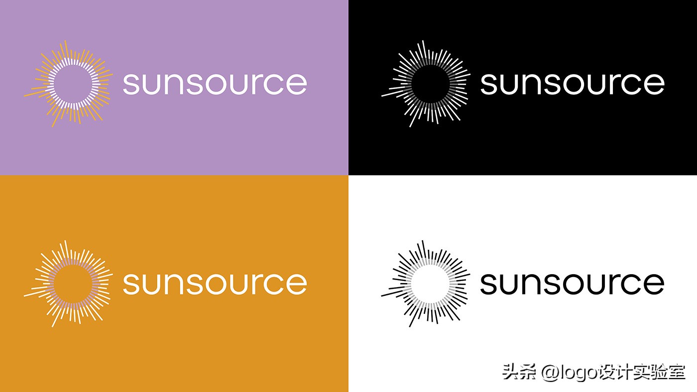 Sunsource太阳能承包商品牌logo设计via:MolokoCreativeAgency