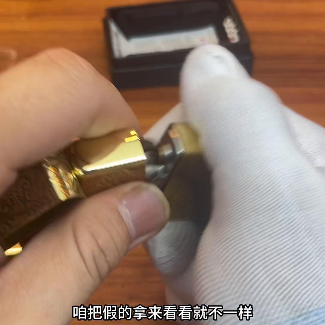 zippo打火机唐草真假区别,zippo打火机唐草盔甲系列