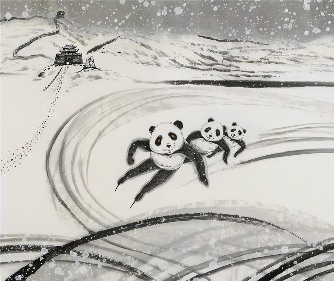 国画的神韵，西画的写实