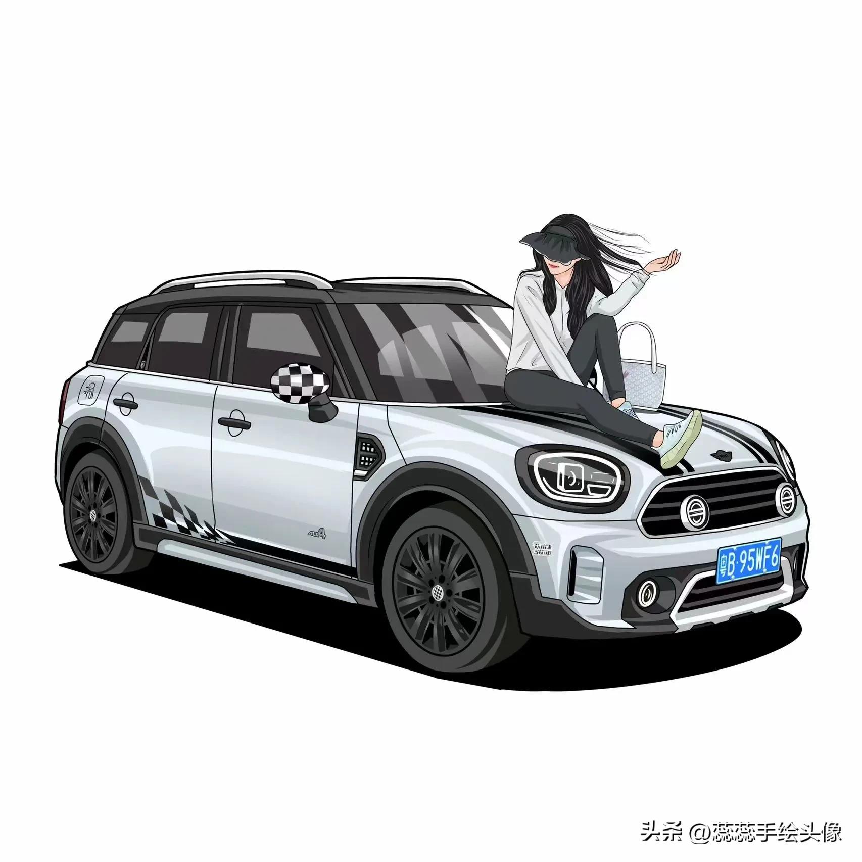 漫画头像做微信头像好吗,汽车漫画头像