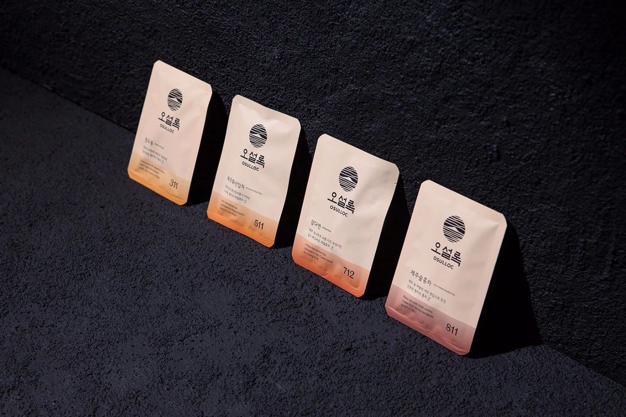 文圣茶说丨韩国「OSULLOC纯茶系列」茶品牌形象