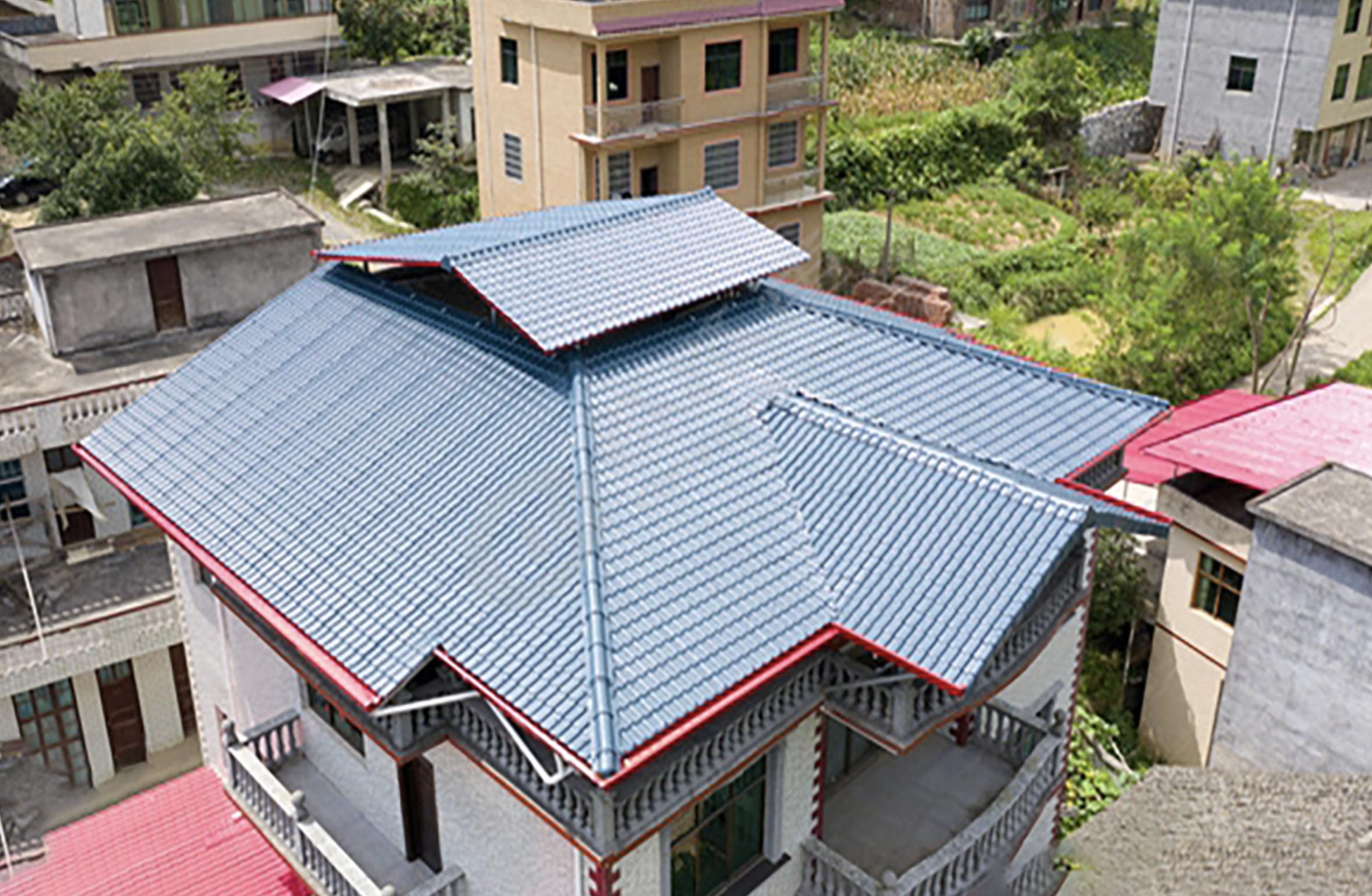 农村房盖琉璃瓦好还是树脂瓦好,农村造房子铺瓷砖出质量问题