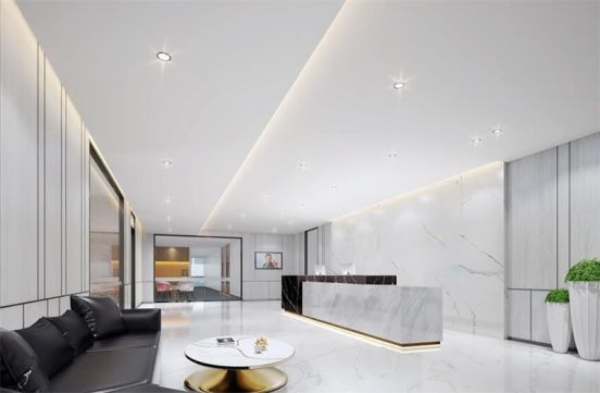 前厅隔断墙装修,前厅设计装修效果图办公室