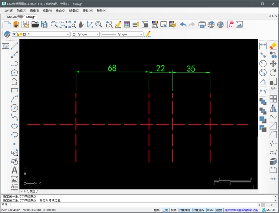 cad重复圆绘制机械图形,cad快速生成多个圆