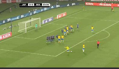 内马尔带领巴西对战日本大四喜,内马尔在巴西热身