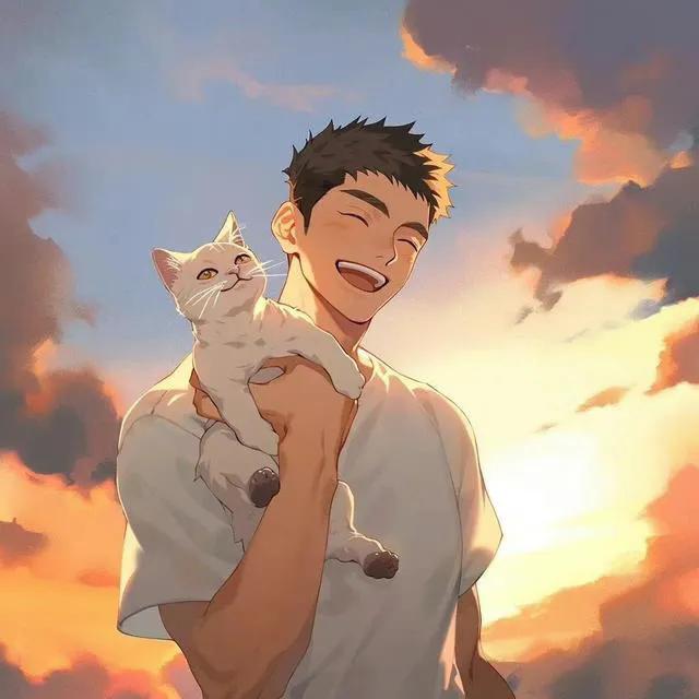 单身狗慈祥的笑容,笑容好有治愈的感觉