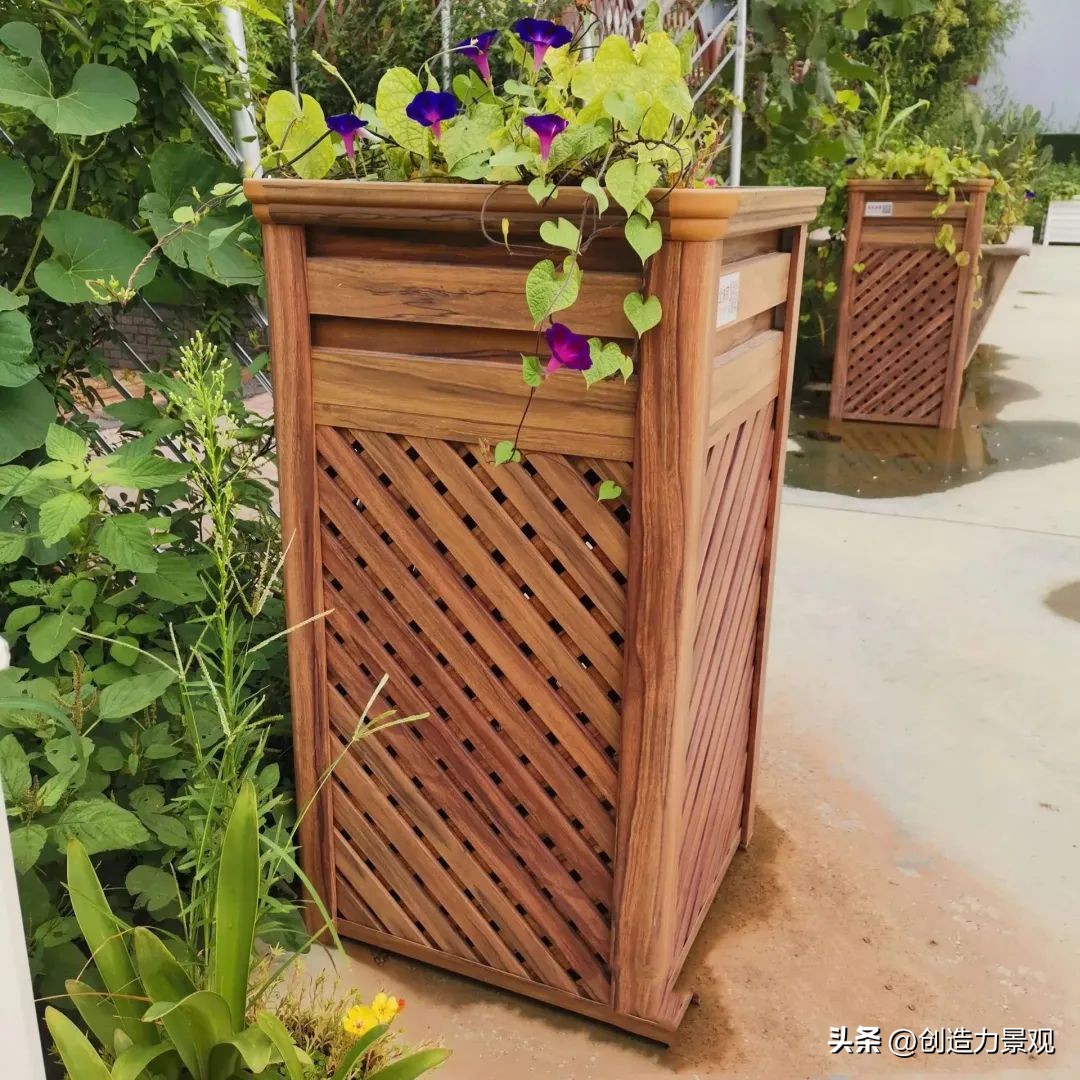 花箱小庭院景观设计,庭院花箱设计款式大全