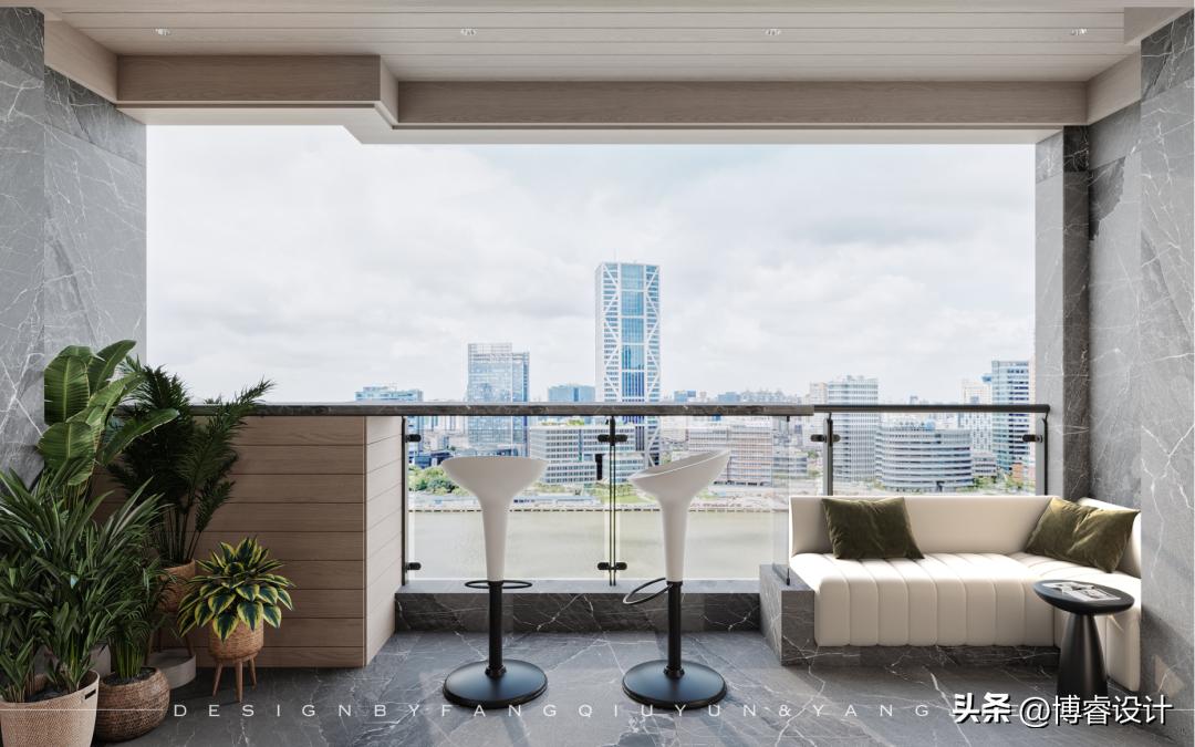 缪｜以“弧”为主，构建228㎡现代大平层