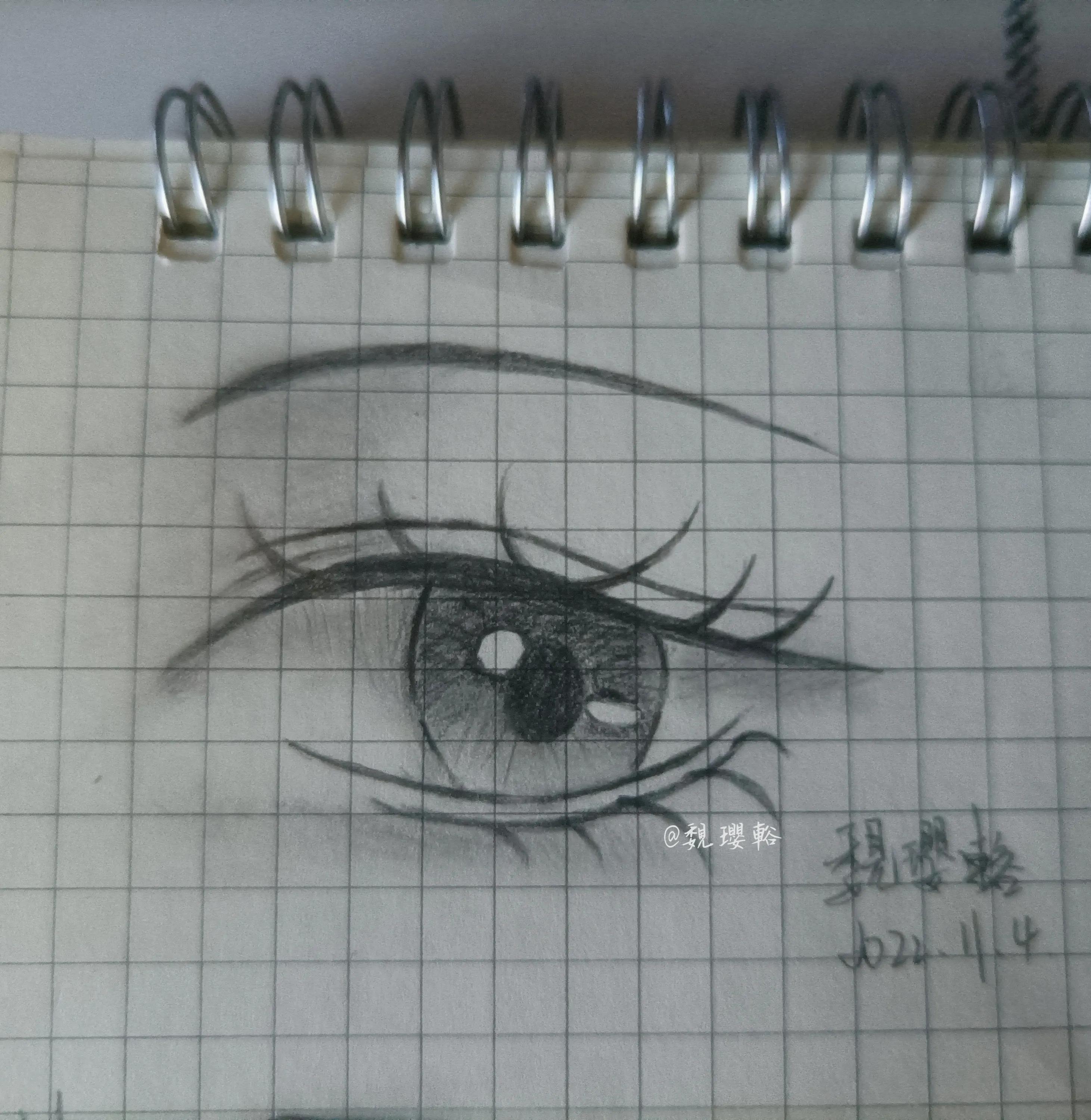 漫画手绘教程眼睛慢动作,漫画人物手绘女生眼睛超简单