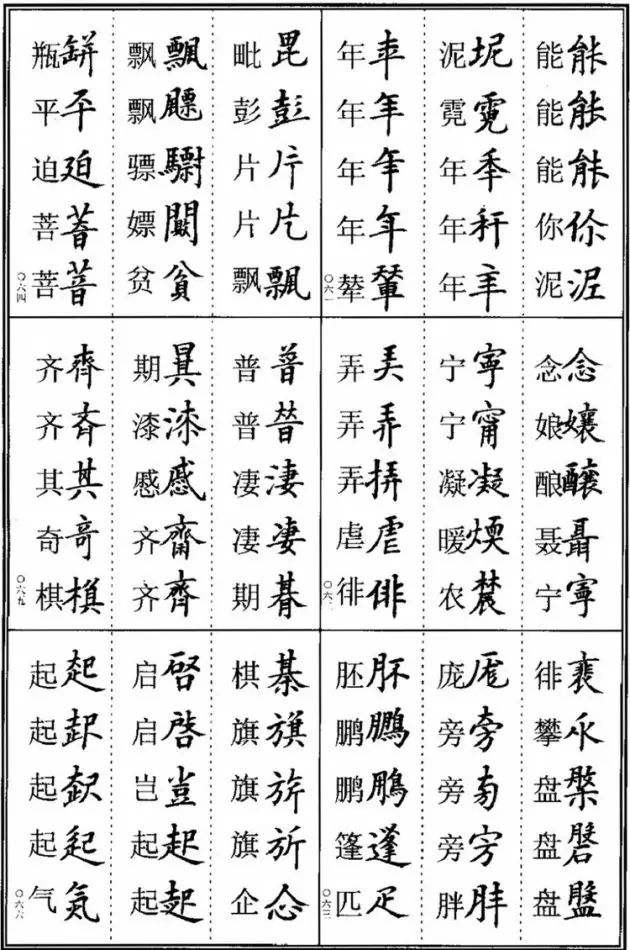 书法易错字,书法创作中易错的繁体字