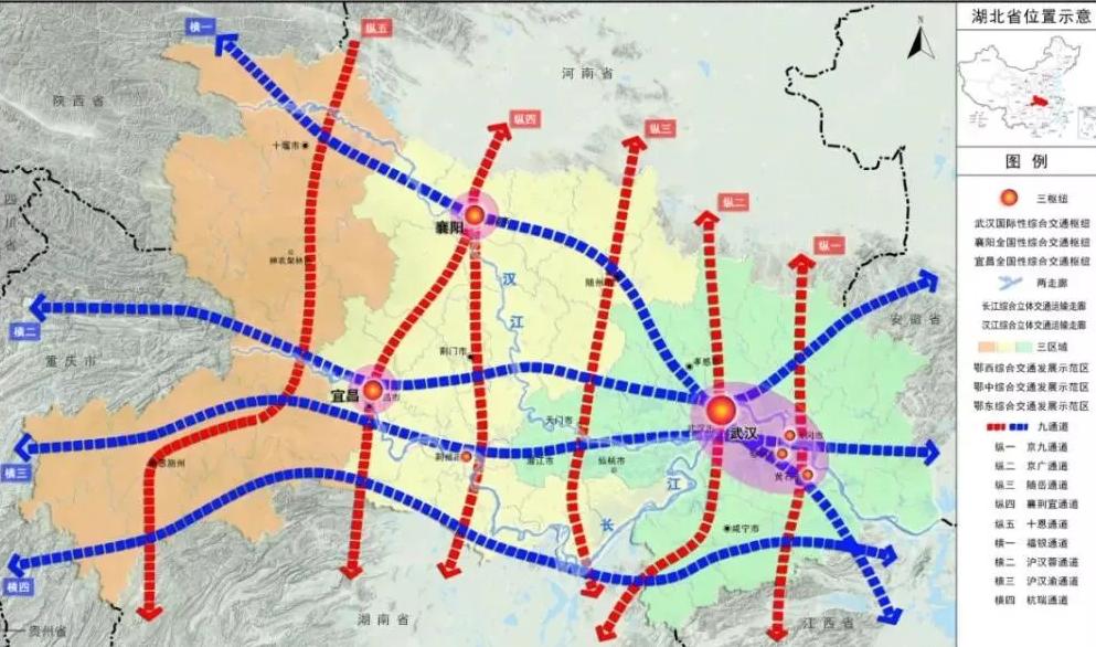 湖北2025：3大枢纽，9条通道，8座机场，市市通高铁，10城房价跌