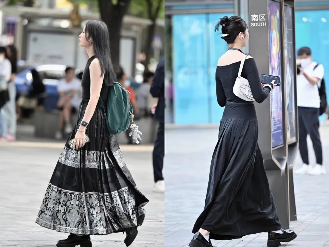 三里屯街拍高级感穿搭气质美女,北京街拍女生穿搭