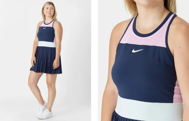 网球裙美网,莎拉波娃美网施华洛世奇网球裙