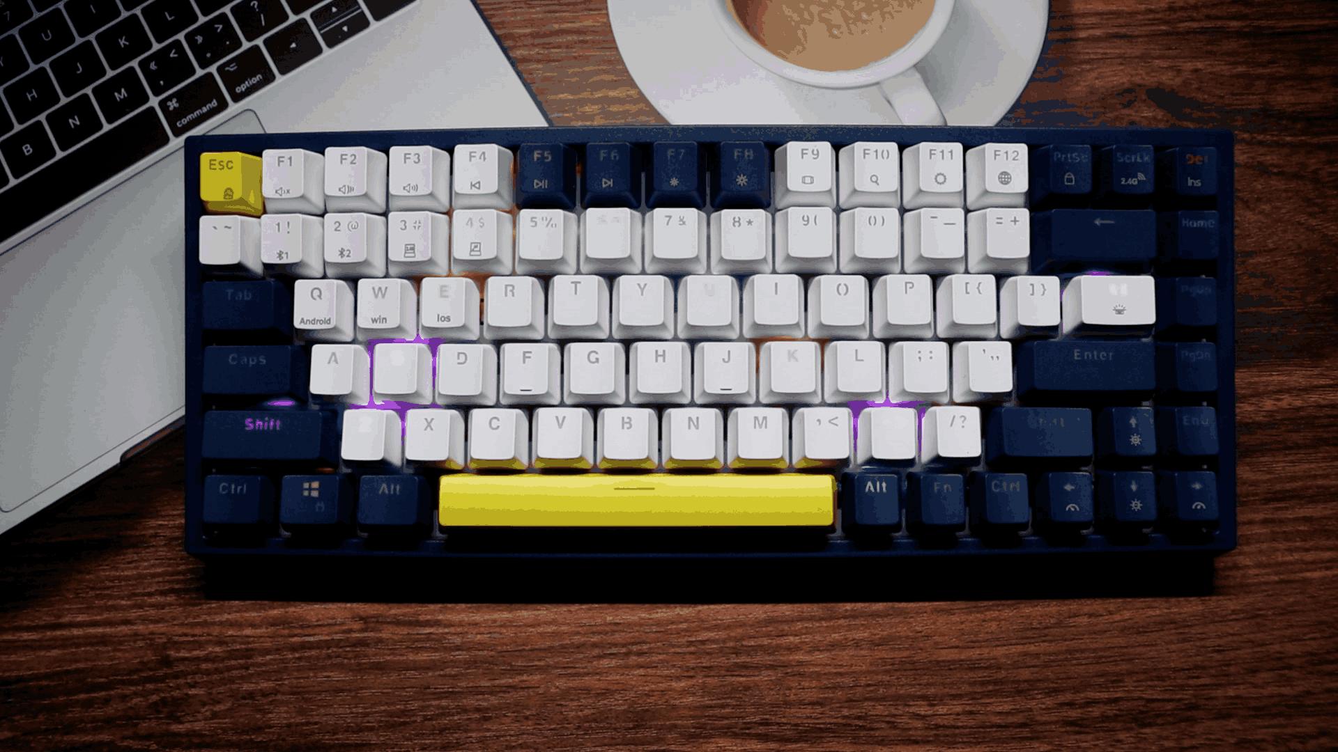 bow航世键盘无线茶轴,rgb无线机械键盘推荐