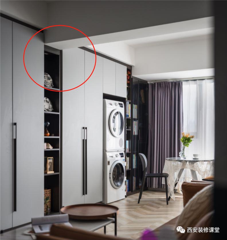 定制柜怎么做圆弧角,定制柜中间有墙怎么衔接