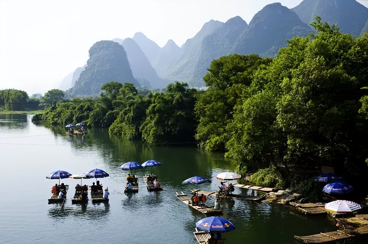 阳朔相公山玩完再去遇龙河一日游,相公山到遇龙河景区坐船怎么走的