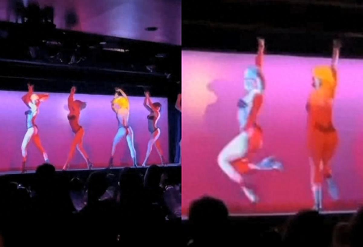 近乎全裸？疑疯马秀员工晒内部视频，Lisa表情享受尽情*舞艳**！