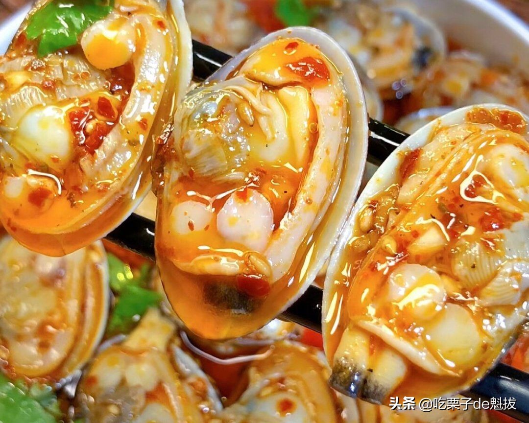 捞汁花甲酸辣爽口一口一个,小龙虾138元12斤3种口味捞汁花甲