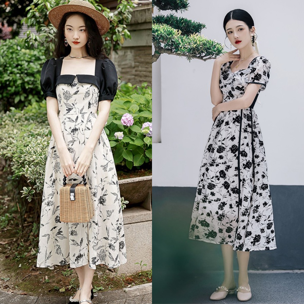 夏天时尚碎花裙,今夏最流行的碎花裙