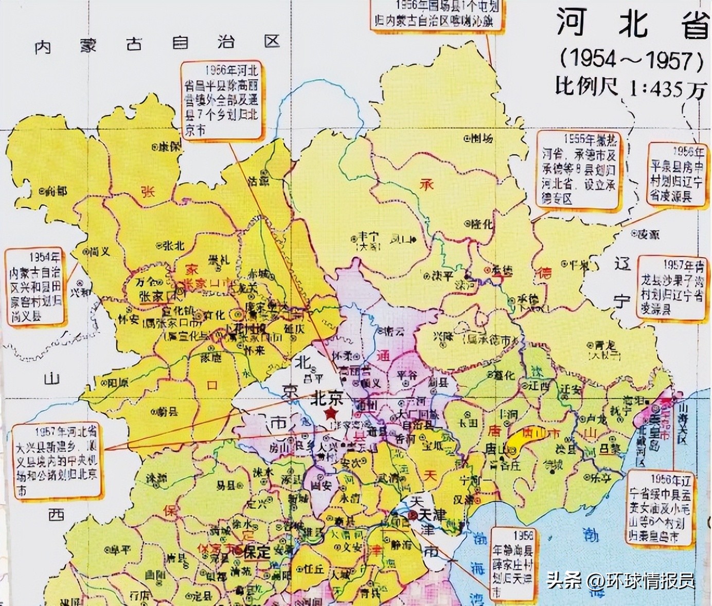 北京和天津中间的飞地,河北省在天津的飞地