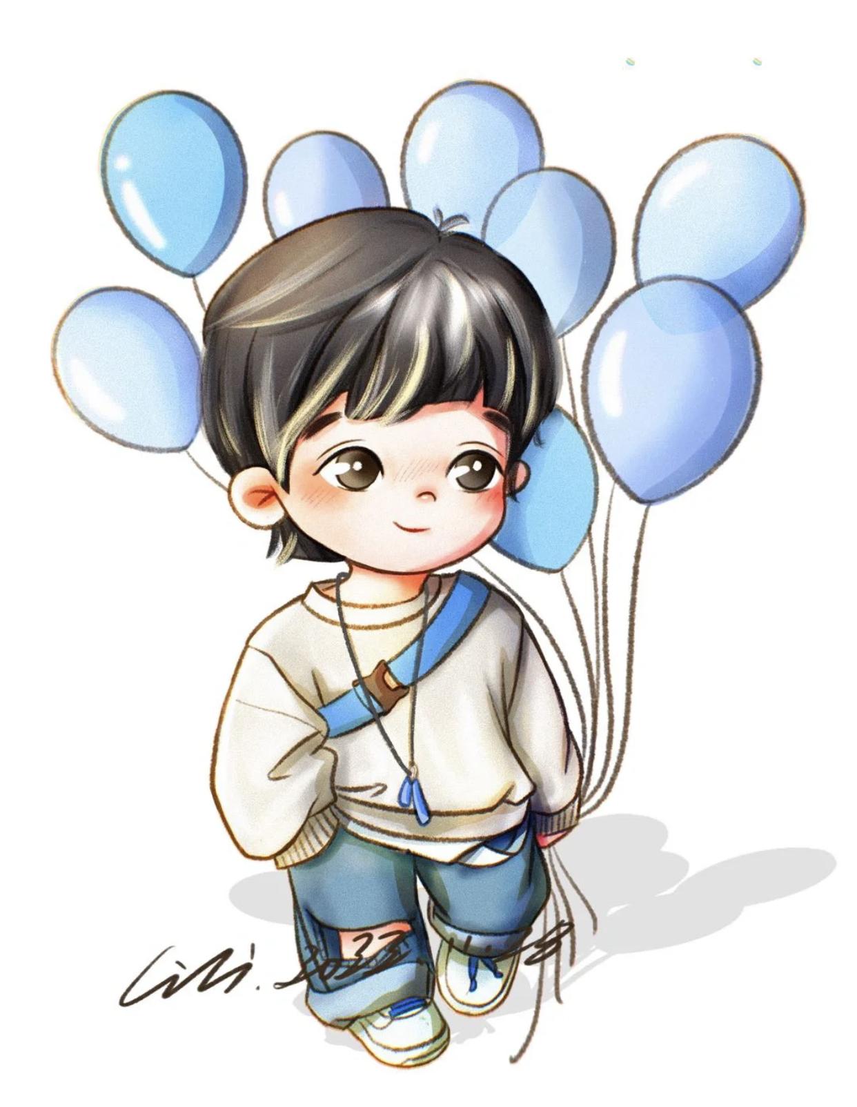 小清新豆豆眼小女孩插画,又凶又可爱的小女孩插画