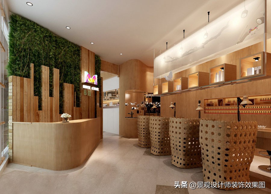 美容院设计效果视频,美容院装修风格案例图