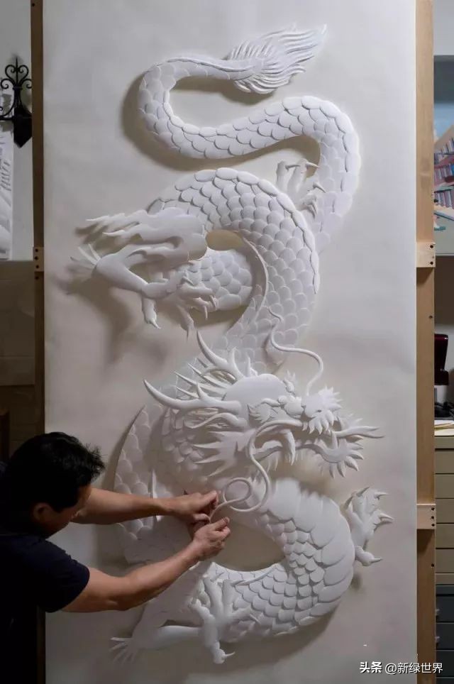 纸艺作品绘画,千变万化的纸艺术作品