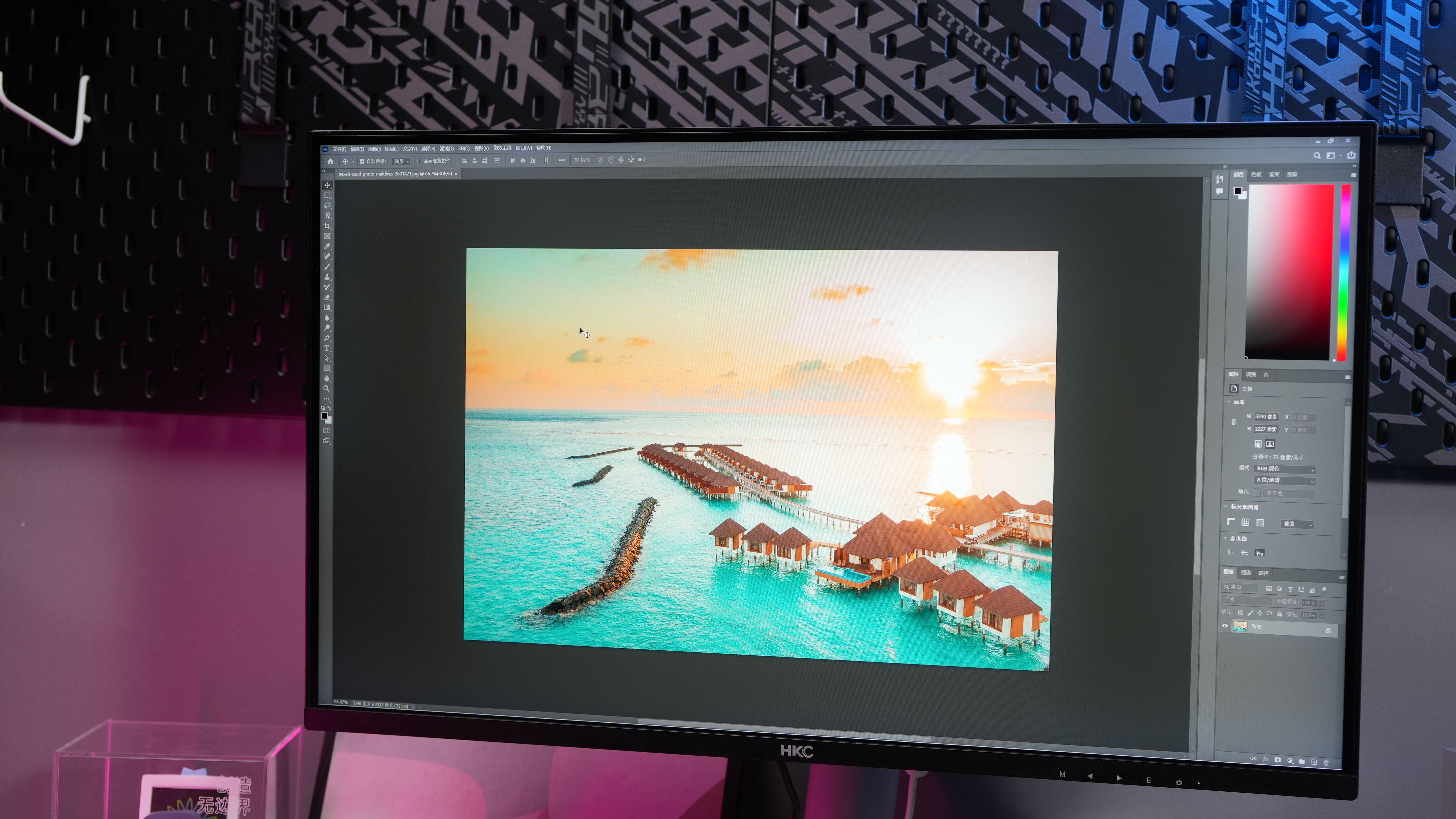 hkc2kminiled显示器测评,hkcminiled