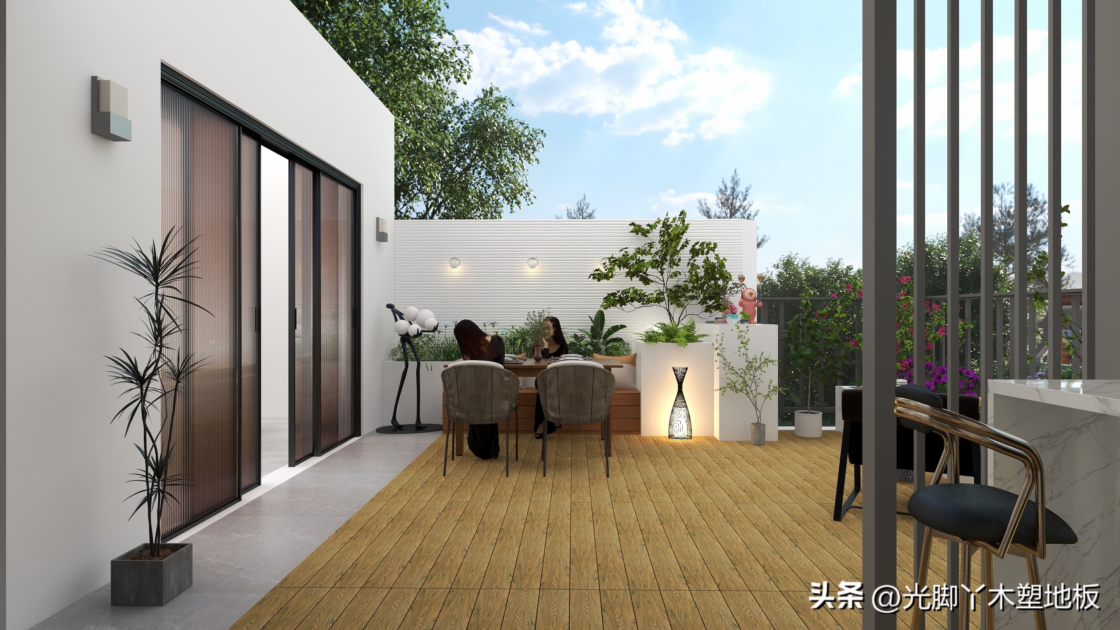 园林绿化户外塑木,木塑板材环保