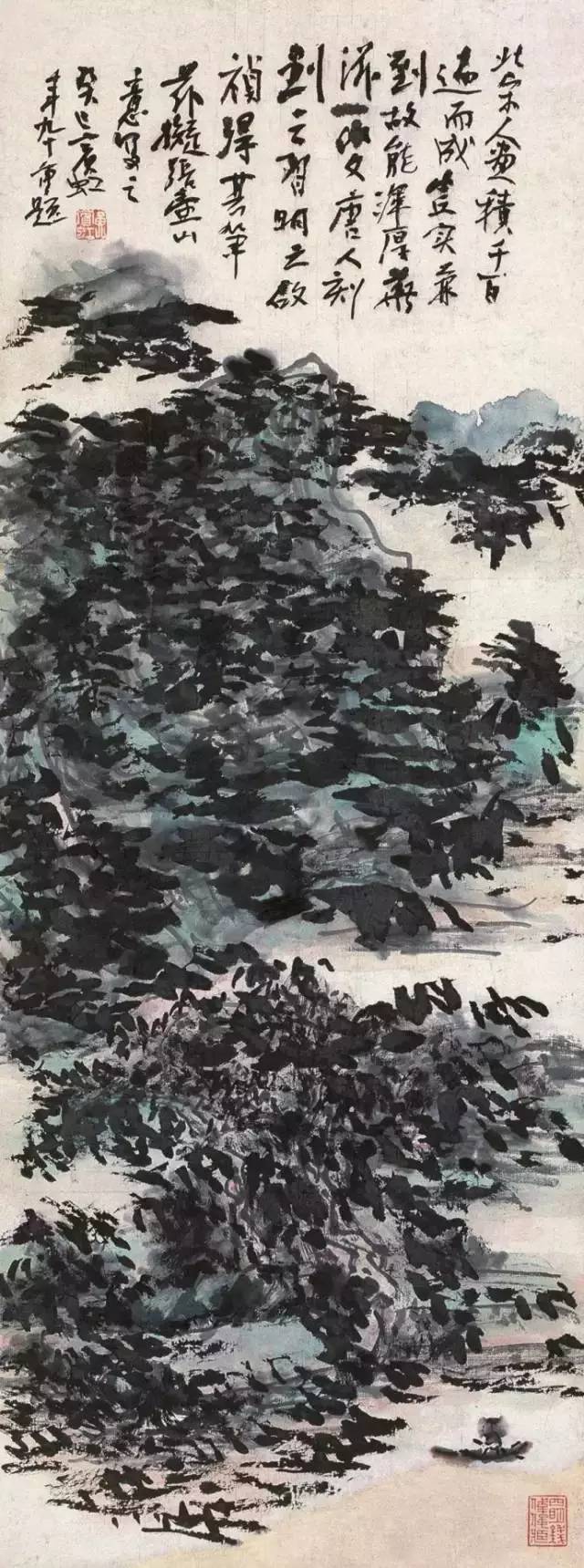 黄宾虹早期山水画的作品欣赏,黄宾虹经典作品13幅欣赏及技法