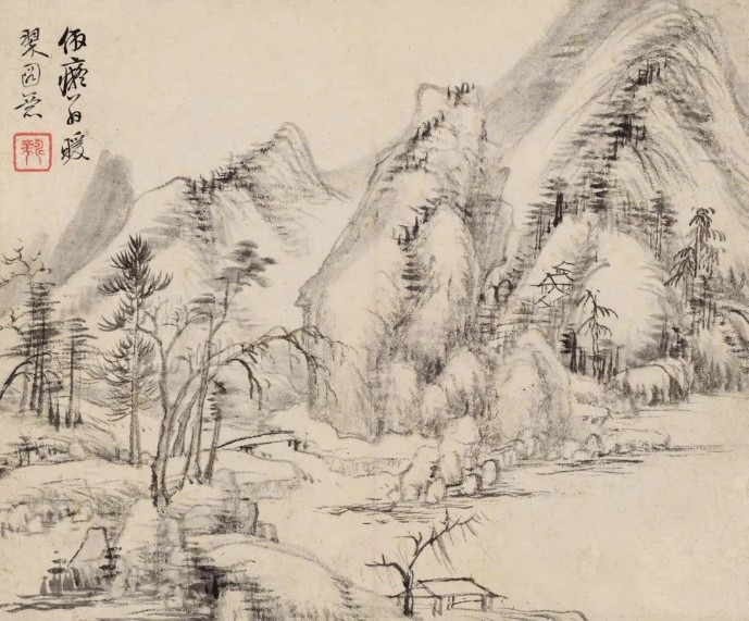 恽寿平仿古画册,恽寿平花鸟画册