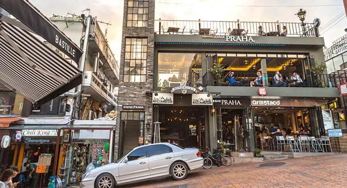 韩国梨泰院现场实景,韩国首尔梨泰院富人区别墅